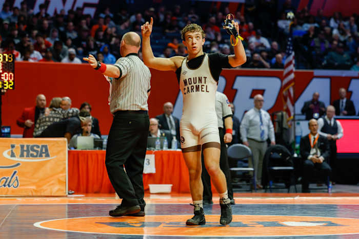 Illinois state wrestling championships February 18 2023 Nate Latsch 15431